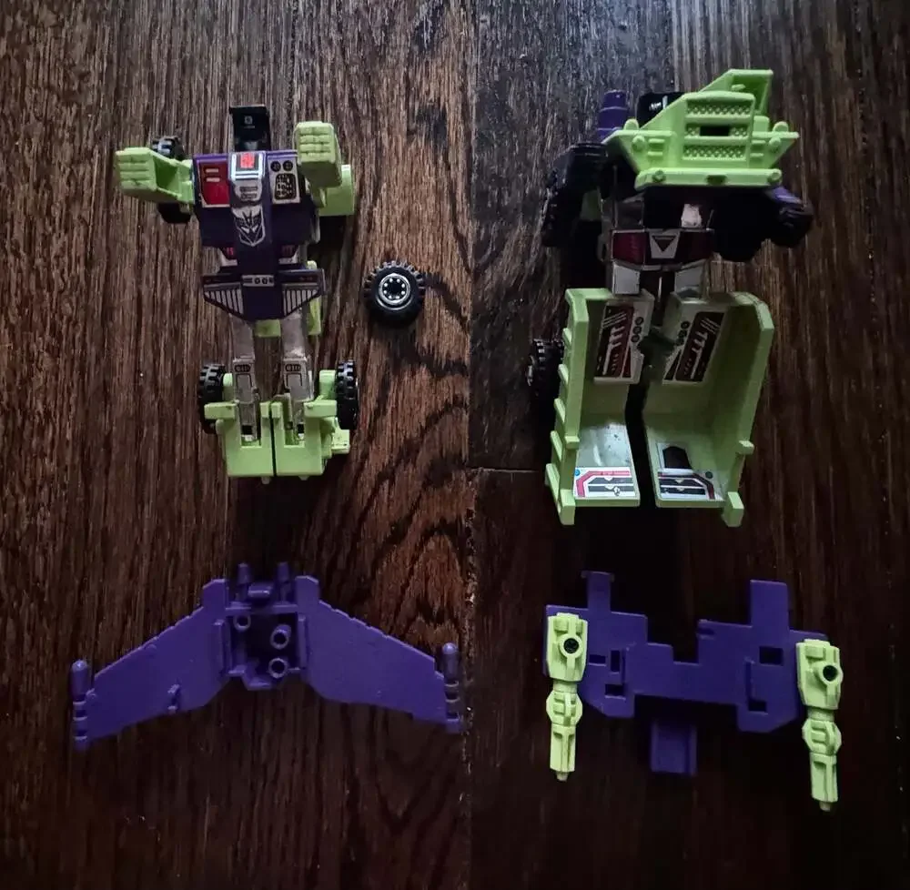 1985 Transformers G1 Decepticon Constructicons Long Haul Scrapper Devastator LOT